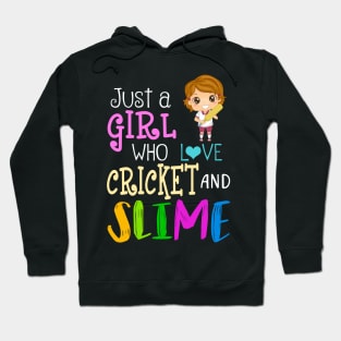 Just A Girl Who Loves Cricket And Slime Hoodie